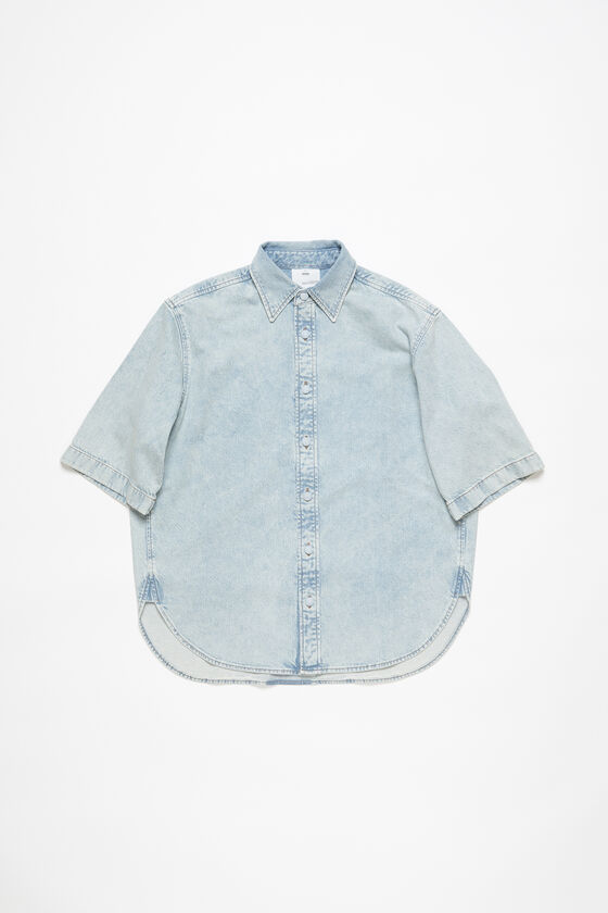 (image for) Expertly-Crafted Denim button-up shirt - Relaxed fit